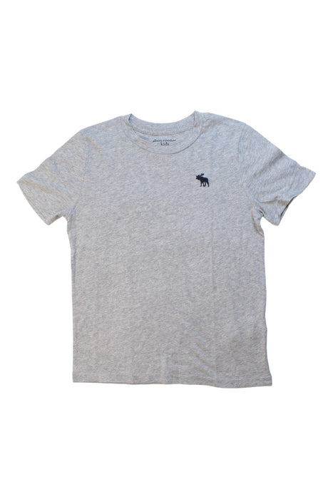 A Grey Short Sleeve T Shirts from Abercrombie & Fitch in size 9Y for boy. (Front View)