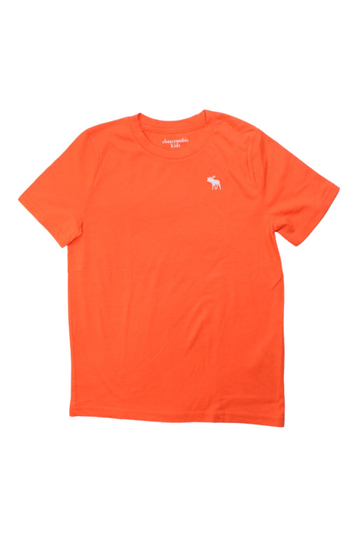 A Orange Short Sleeve T Shirts from Abercrombie & Fitch in size 9Y for boy. (Front View)