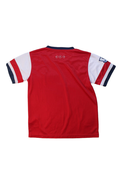 A Red Short Sleeve T Shirts from Nike in size 7Y for boy. (Back View)