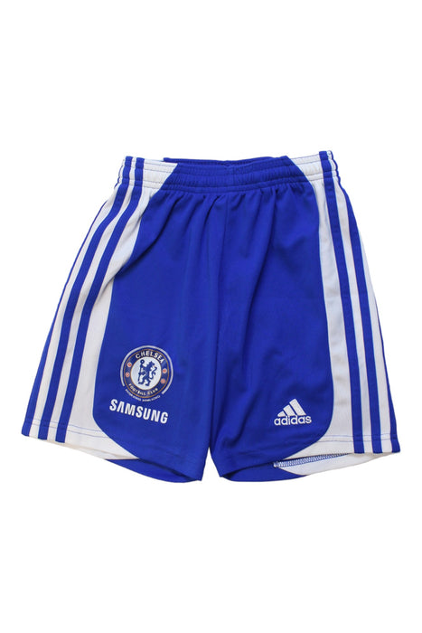 A Blue Shorts from Adidas in size 7Y for boy. (Front View)