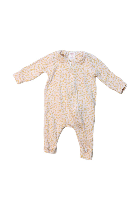 A Yellow Long Sleeve Jumpsuits from Seed in size 0-3M for girl. (Front View)