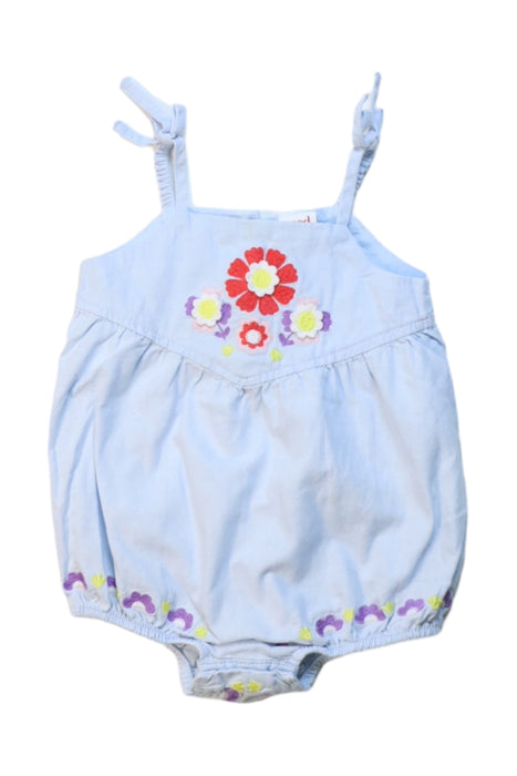 A Multicolour Sleeveless Rompers from Seed in size 3-6M for girl. (Front View)