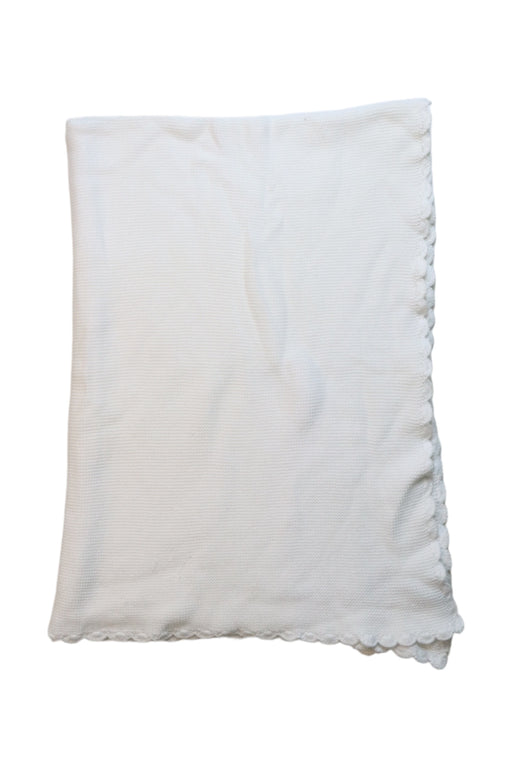 A White Blankets from Jacadi in size O/S for neutral. (Front View)