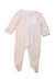 A Pink Onesies from Mori in size 3-6M for girl. (Front View)