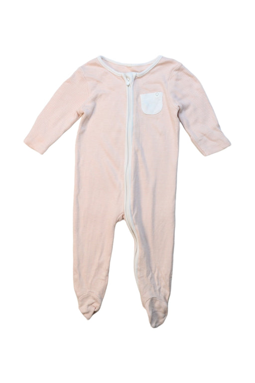 A Pink Onesies from Mori in size 3-6M for girl. (Front View)