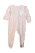 A White Onesies from Mori in size 3-6M for girl. (Front View)