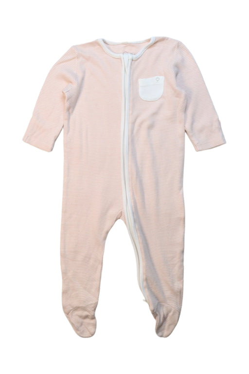 A Pink Onesies from Mori in size 3-6M for girl. (Front View)