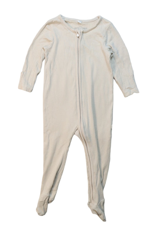 A Beige Onesies from Mori in size 3-6M for neutral. (Front View)