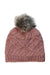 A Peach Winter Hats from Barts in size O/S for girl. (Back View)