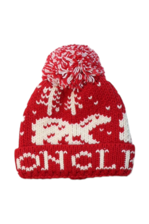 A Red Winter Hats from Moncler in size O/S for neutral. (Front View)