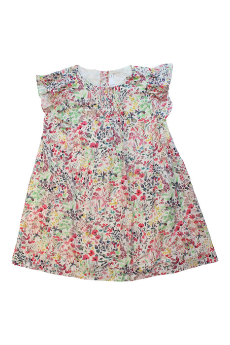 A Multicolour Short Sleeve Dresses from Bonpoint in size 4T for girl. (Front View)