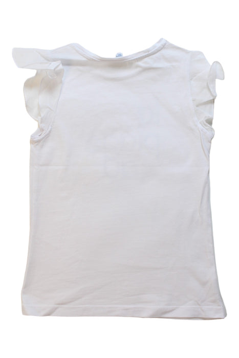 A White Short Sleeve Tops from Jacadi in size 6T for girl. (Back View)