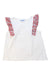 A White Sleeveless Tops from Jacadi in size 6T for girl. (Front View)