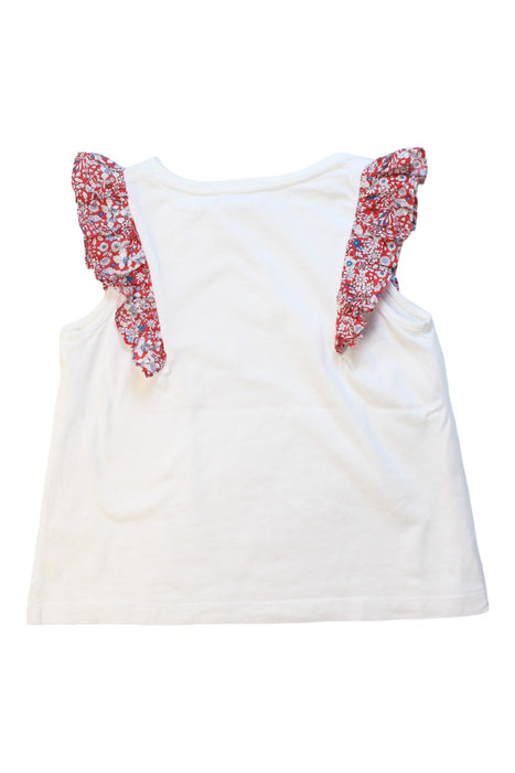 A White Sleeveless Tops from Jacadi in size 6T for girl. (Back View)