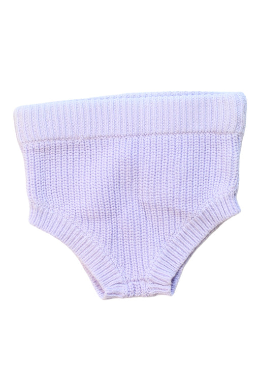 A Purple Bloomers from Seed in size 3-6M for girl. (Front View)