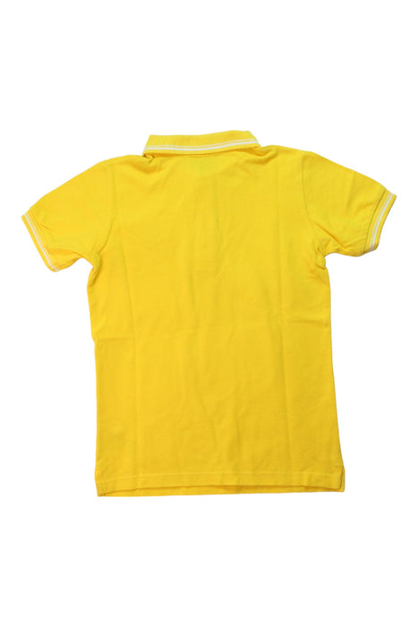 A Yellow Short Sleeve Polos from Moncler in size 8Y for boy. (Back View)