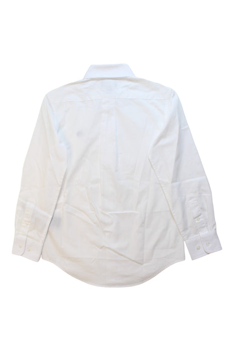 A White Long Sleeve Shirts from Ralph Lauren in size 10Y for boy. (Back View)