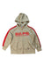 A Brown Zippered Sweatshirts from BAPE KIDS in size 6T for boy. (Front View)