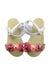 A White Sandals from Janie & Jack in size 18-24M for girl. (Back View)