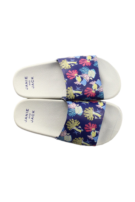 A Purple Slippers from Janie & Jack in size 5T for girl. (Front View)