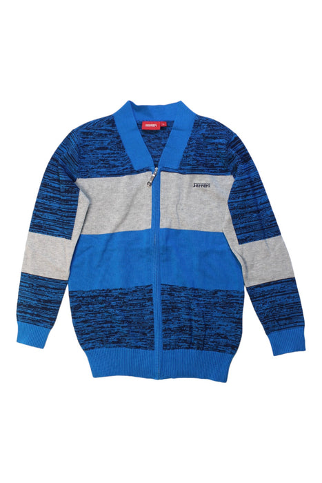 A Multicolour Zippered Sweatshirts from Ferrari in size 8Y for boy. (Front View)