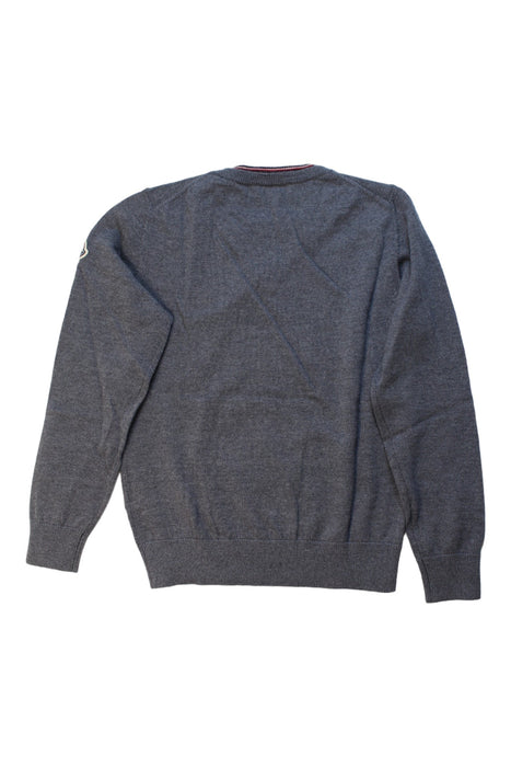 A Grey Knit Sweaters from Moncler in size 6T for boy. (Back View)