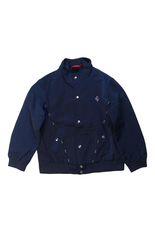 A Navy Lightweight Jackets from Ferrari in size 8Y for boy. (Front View)