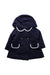 A Blue Coats from Jacadi in size 6-12M for girl. (Front View)