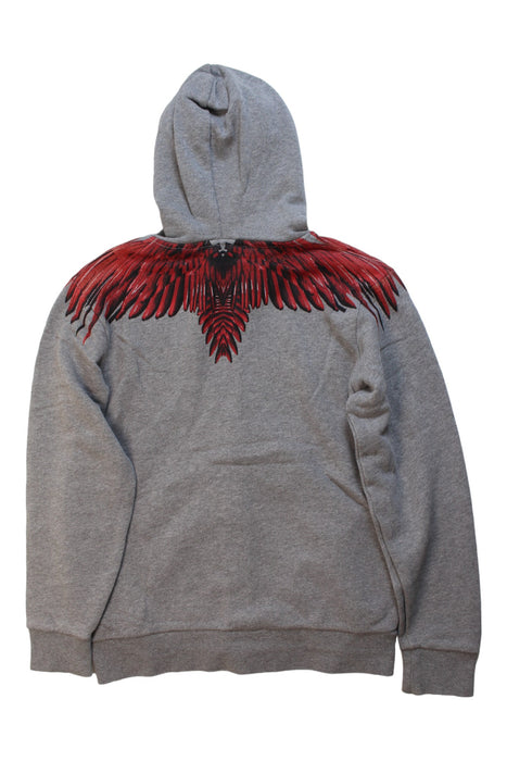 A Grey Zippered Sweatshirts from Marcelo Burlon in size 8Y for boy. (Back View)