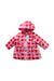 A Pink Rain Jackets from Jacadi in size 12-18M for girl. (Front View)