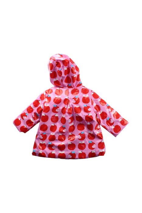 A Pink Rain Jackets from Jacadi in size 12-18M for girl. (Back View)