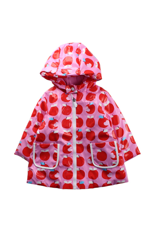 A Red Rain Jackets from Jacadi in size 2T for girl. (Front View)