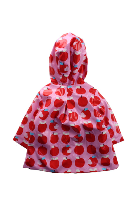 A Pink Rain Jackets from Jacadi in size 6-12M for girl. (Back View)