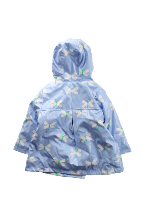 A Blue Rain Jackets from Jacadi in size 2T for girl. (Back View)