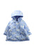 A Blue Rain Jackets from Jacadi in size 12-18M for girl. (Front View)