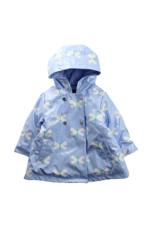 A Blue Rain Jackets from Jacadi in size 12-18M for girl. (Front View)