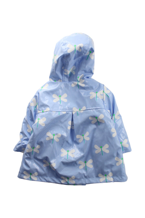 A Blue Rain Jackets from Jacadi in size 12-18M for girl. (Back View)