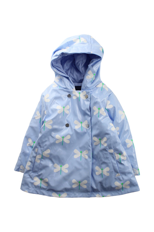 A Blue Rain Jackets from Jacadi in size 3T for girl. (Front View)