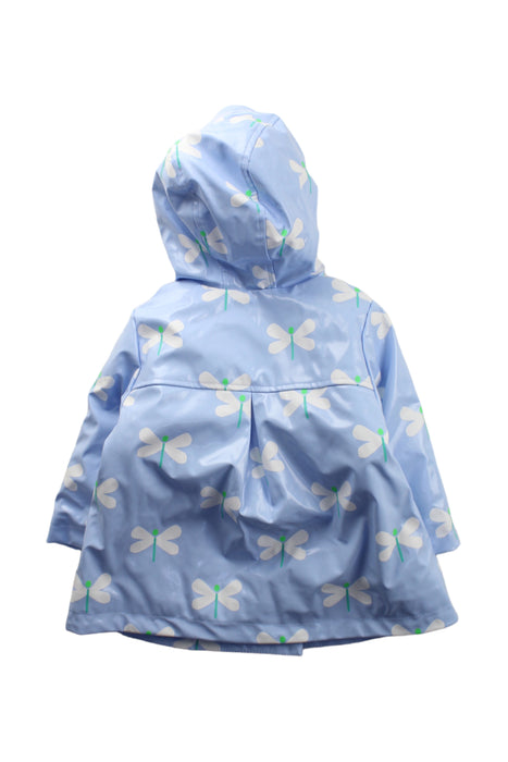 A Blue Rain Jackets from Jacadi in size 12-18M for girl. (Back View)