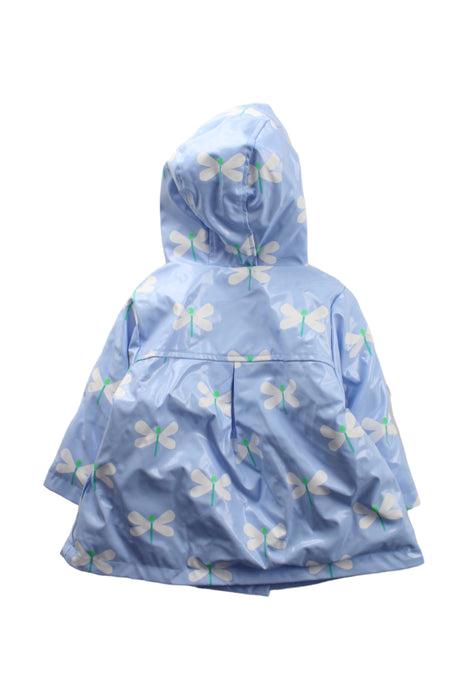 A Blue Rain Jackets from Jacadi in size 12-18M for girl. (Back View)