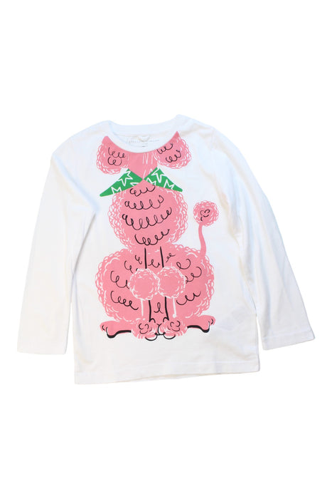 A White Long Sleeve T Shirts from Stella McCartney in size 5T for girl. (Front View)