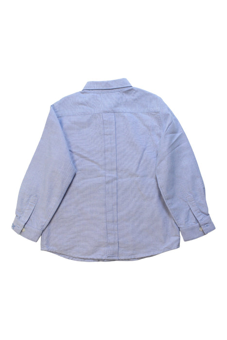 A Blue Long Sleeve Shirts from Bonpoint in size 4T for boy. (Back View)