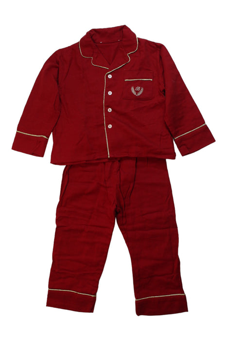 A Red Pyjama Sets from Bonpoint in size 18-24M for boy. (Front View)