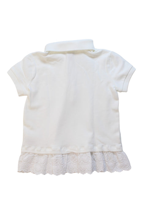 A White Short Sleeve Dresses from Polo Ralph Lauren in size 5T for girl. (Back View)