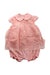 A Pink Short Sleeve Bodysuits from Blumarine in size 12-18M for girl. (Front View)