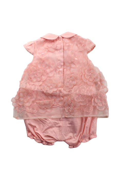 A Pink Short Sleeve Bodysuits from Blumarine in size 12-18M for girl. (Back View)