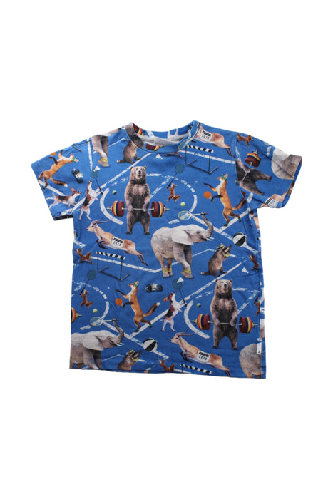 A Blue Short Sleeve T Shirts from Molo in size 8Y for boy. (Front View)