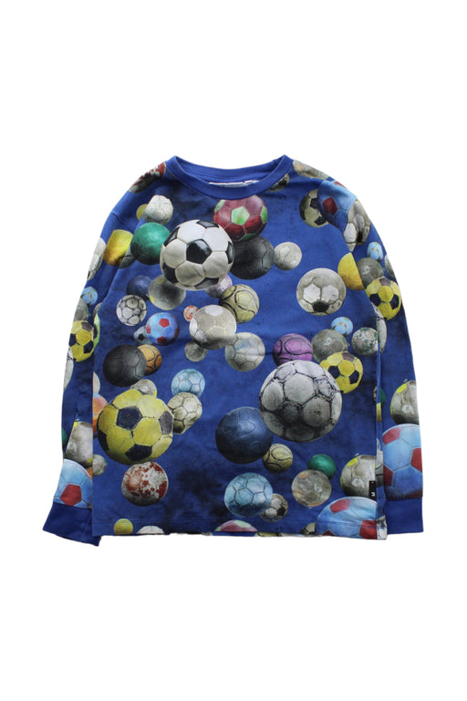 A Blue Crewneck Sweatshirts from Molo in size 8Y for boy. (Front View)