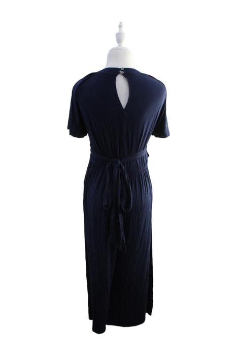 A Blue Short Sleeve Dresses from Seraphine in size XL for maternity. (Back View)