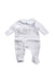 A Grey Onesies from Jojo Maman Bébé in size 0-3M for boy. (Front View)